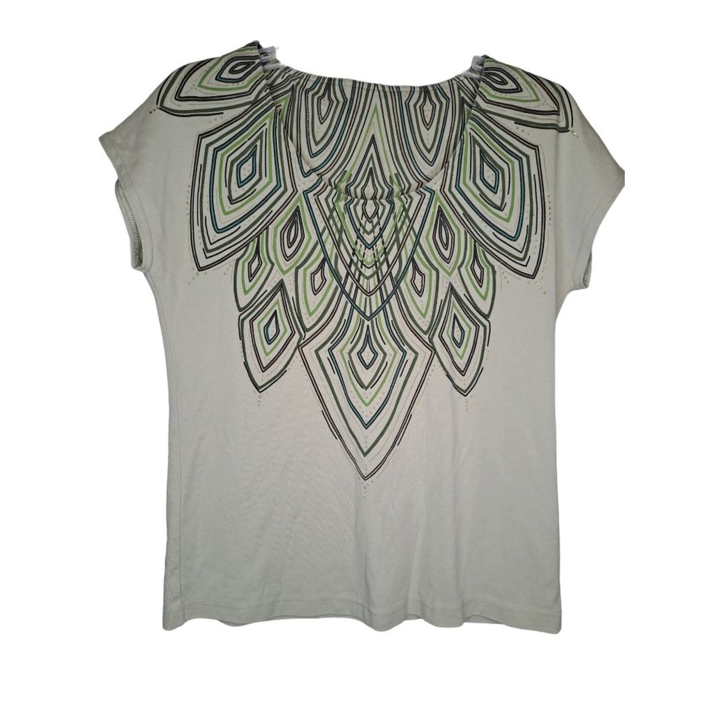Company Collection Small Green Top with Aztec Design